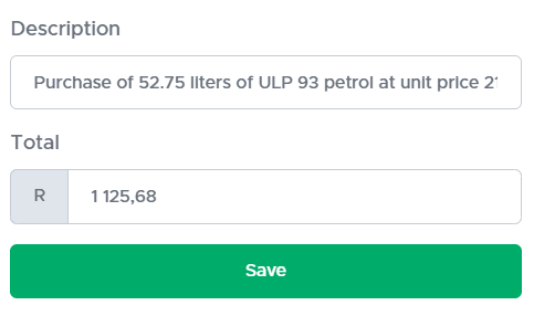 Detailed description entry